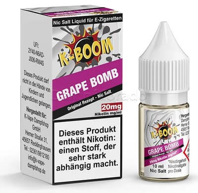 Liquid Grape Bomb - K-Boom Nikotinsalz