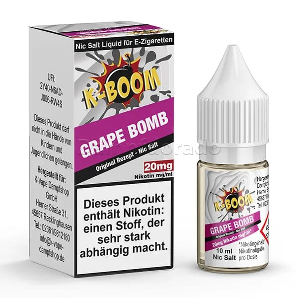 Liquid Grape Bomb - K-Boom Nikotinsalz