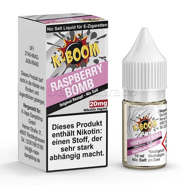 Liquid Raspberry Bomb - K-Boom Nikotinsalz