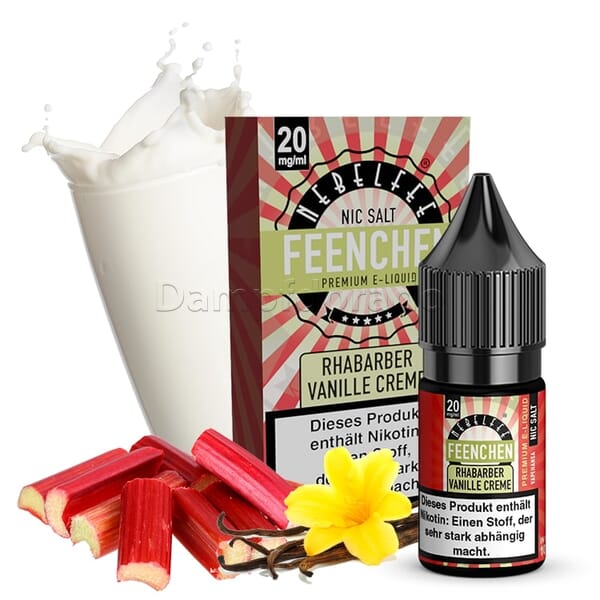 Liquid Rhabarber Vanillecreme Feenchen - Nebelfee Nikotinsalz