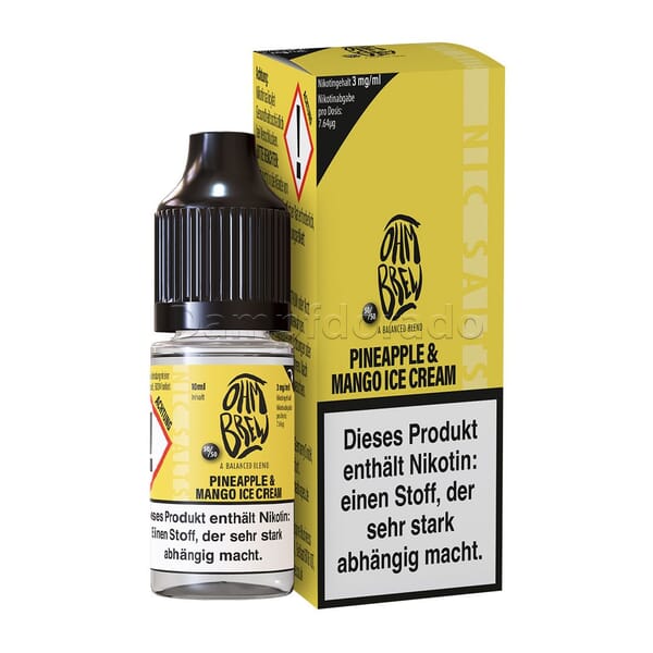 Liquid Pineapple Mango Ice Cream - Ohmbrew Nikotinsalz