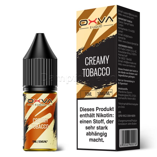 Liquid Creamy Tobacco - OXVA Nikotinsalz