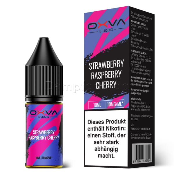 Liquid Strawberry Raspberry Cherry - OXVA Nikotinsalz