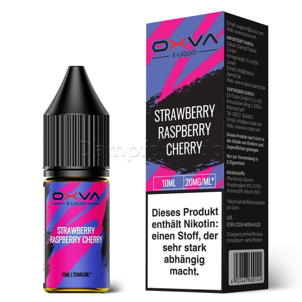 Liquid Strawberry Raspberry Cherry - OXVA Nikotinsalz