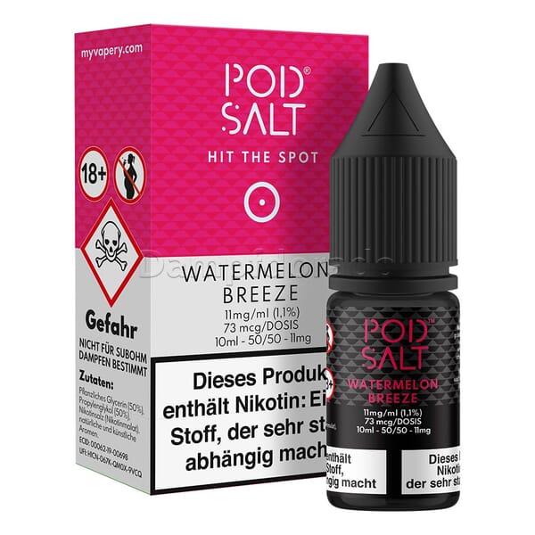 Liquid Watermelon Breeze - Pod Salt Core Nikotinsalz