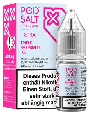 Liquid Triple Raspberry Ice - Pod Salt Xtra Nikotinsalz