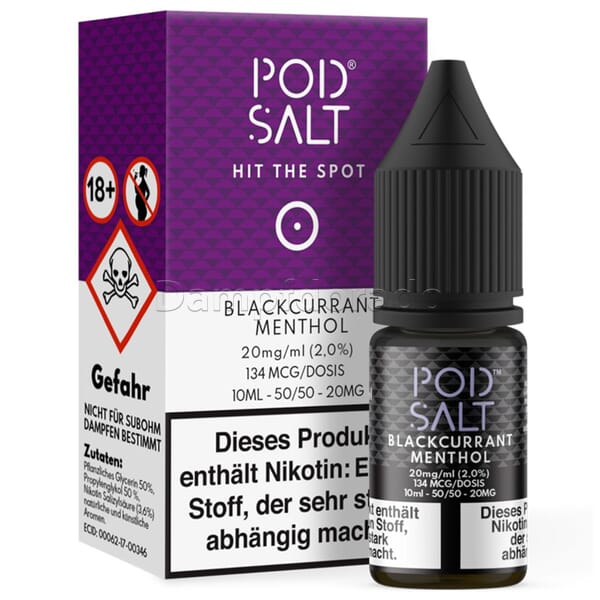 Liquid Blackcurrant Menthol - Pod Salt Core Nikotinsalz