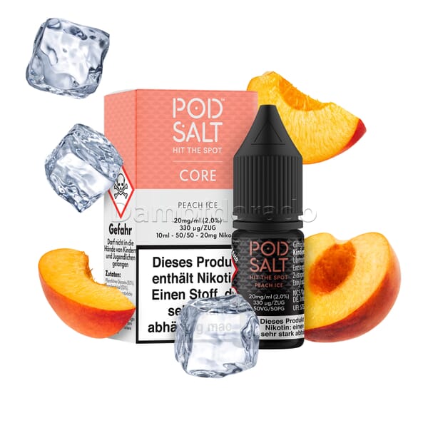 Liquid Peach Ice - Pod Salt Core Nikotinsalz