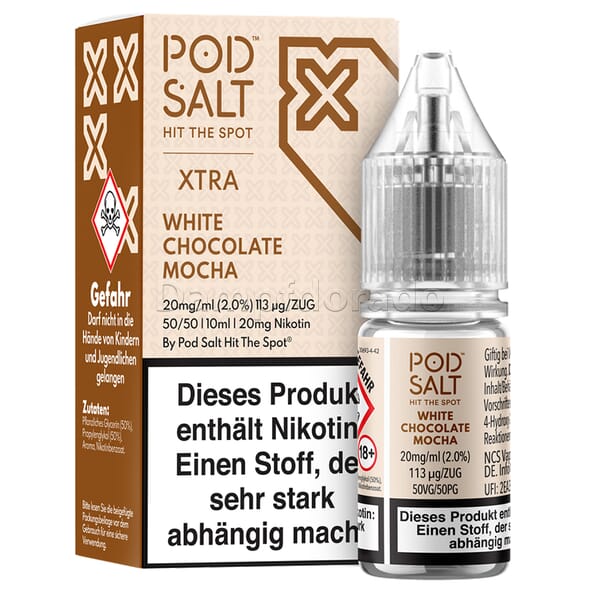 Liquid White Chocolate Mocha - Pod Salt Xtra Nikotinsalz