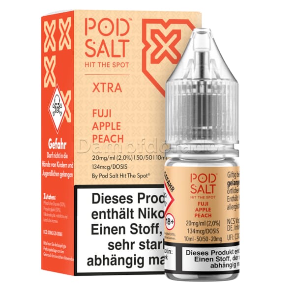 Liquid Fuji Apple Peach - Pod Salt Xtra Nikotinsalz