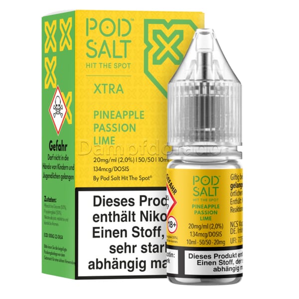 Liquid Pineapple Passion Lime - Pod Salt Xtra Nikotinsalz