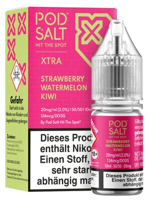 Liquid Strawberry Watermelon Kiwi - Pod Salt Xtra Nikotinsalz