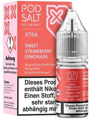 Liquid Sweet Strawberry Lemonade - Pod Salt Xtra Nikotinsalz
