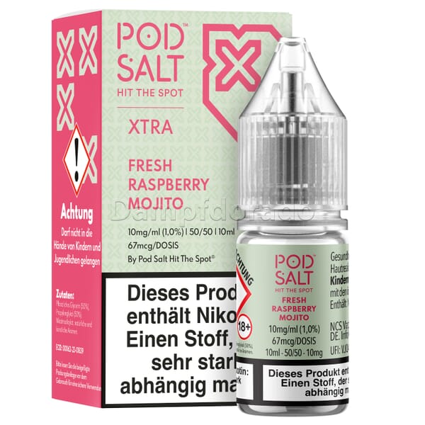 Liquid Fresh Raspberry Mojito - Pod Salt Xtra Nikotinsalz