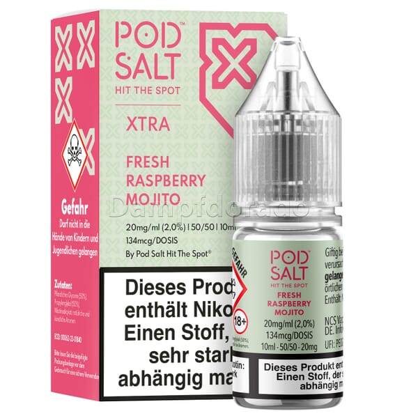 Liquid Fresh Raspberry Mojito - Pod Salt Xtra Nikotinsalz
