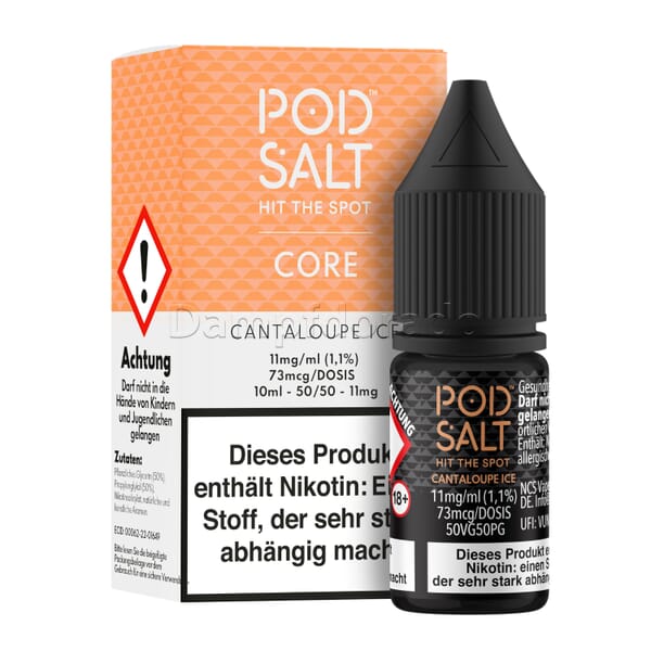 Liquid Cantaloupe Ice - Pod Salt Core Nikotinsalz