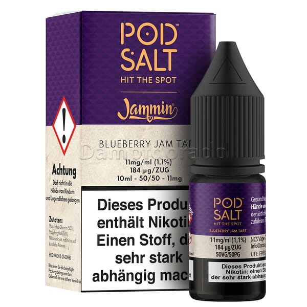 Liquid Blueberry Jam Tart - Pod Salt Fusion Nikotinsalz