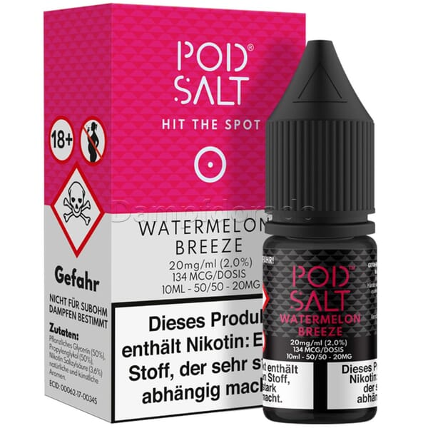 Liquid Watermelon Breeze - Pod Salt Core Nikotinsalz