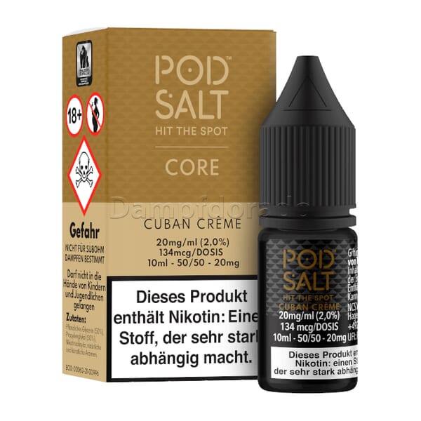 Liquid Cuban Creme - Pod Salt Nikotinsalz