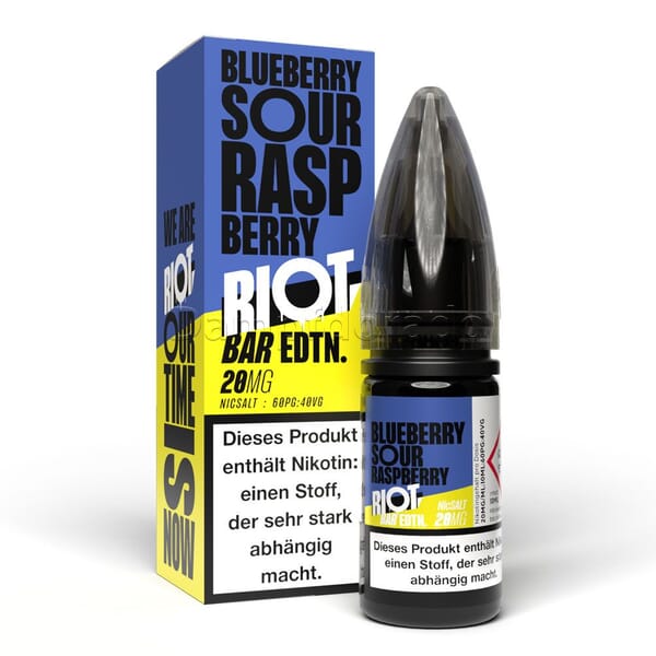 Liquid Blueberry Sour Raspberry - Riot Squad BAR EDTN Nikotinsalz