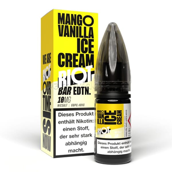 Liquid Mango Vanilla Ice Cream - Riot Squad BAR EDTN Nikotinsalz