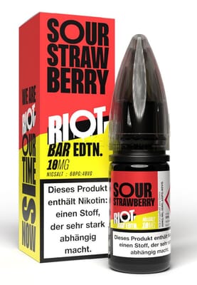 Liquid Sour Strawberry - Riot Squad BAR EDTN Nikotinsalz