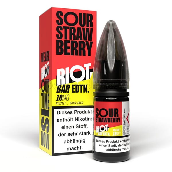 Liquid Sour Strawberry - Riot Squad BAR EDTN Nikotinsalz