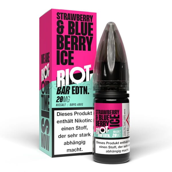 Liquid Strawberry Blueberry Ice - Riot Squad BAR EDTN Nikotinsalz