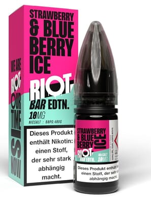 Liquid Strawberry Blueberry Ice - Riot Squad BAR EDTN Nikotinsalz