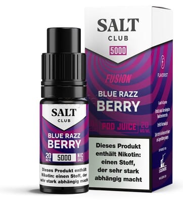 Liquid Blue Razz Berry - Salt Club 5000 Nikotinsalz