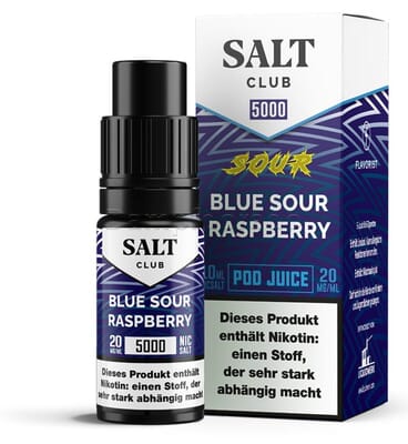 Liquid Blue Sour Raspberry - Salt Club 5000 Nikotinsalz