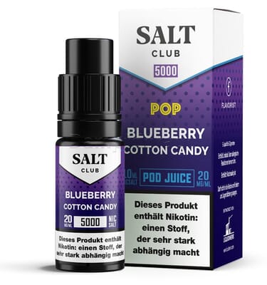 Liquid Blueberry Cotton Candy - Salt Club 5000 Nikotinsalz