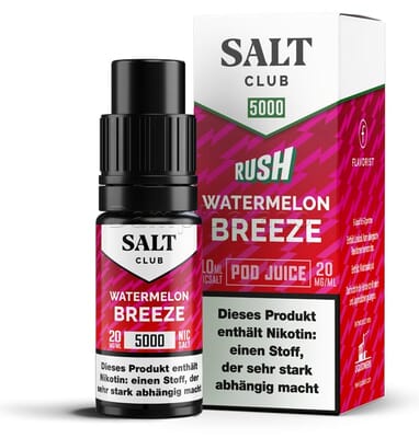 Liquid Watermelon Breeze - Salt Club 5000 Nikotinsalz