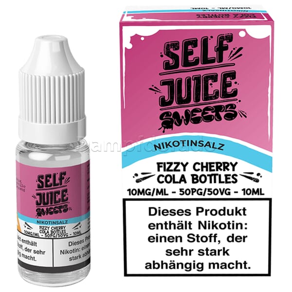 Liquid Fizzy Cherry Cola Bottle - Self Juice Sweets Nikotinsalz