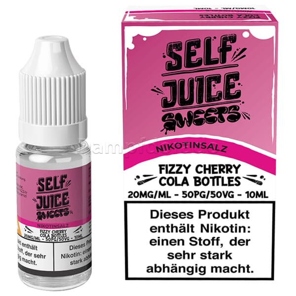 Liquid Fizzy Cherry Cola Bottle - Self Juice Sweets Nikotinsalz