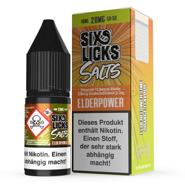 Liquid Elderpower - Six Licks Nikotinsalz