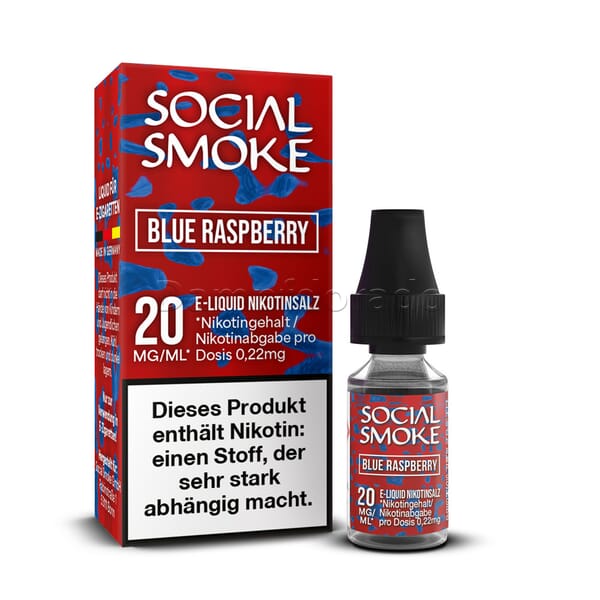 Liquid Blue Raspberry - Social Smoke Nikotinsalz