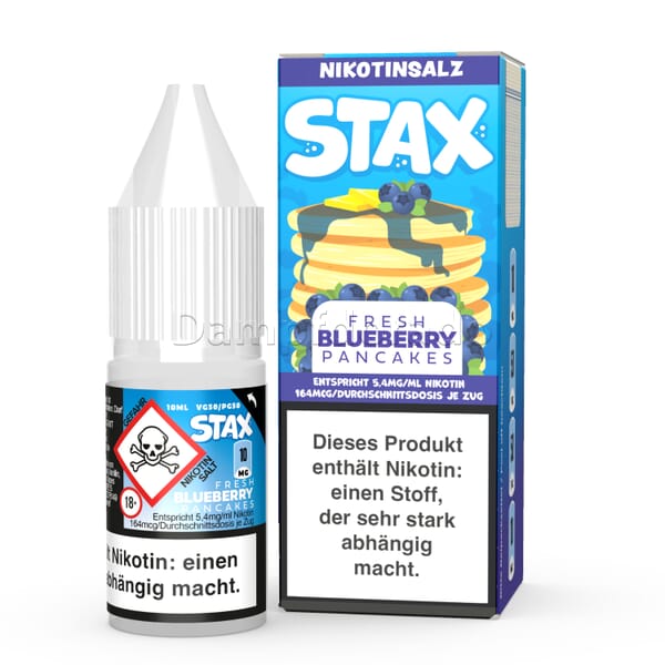 Liquid Fresh Blueberry Pancakes - Strapped STAX Nikotinsalz