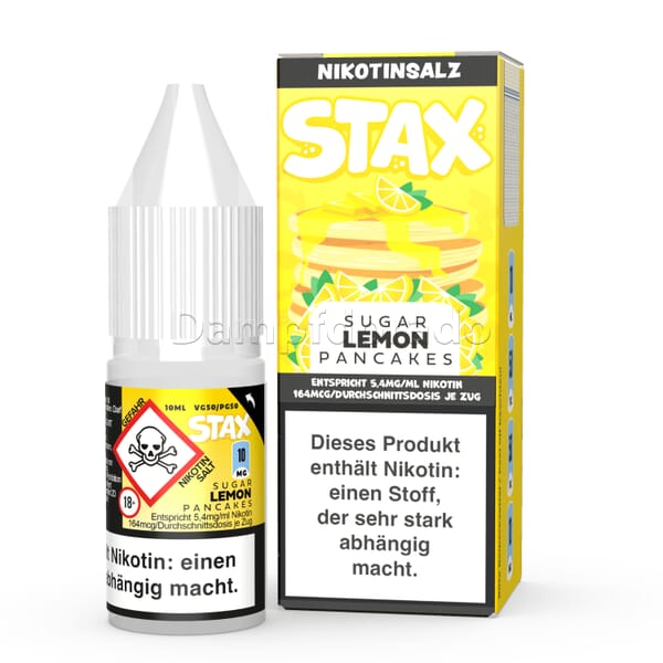 Liquid Sugar Lemon Pancakes - Strapped STAX Nikotinsalz