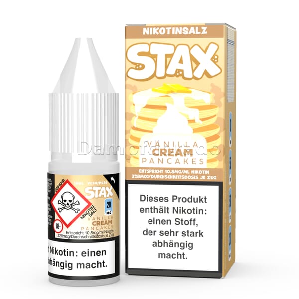 Liquid Vanilla Cream Pancakes - Strapped STAX Nikotinsalz