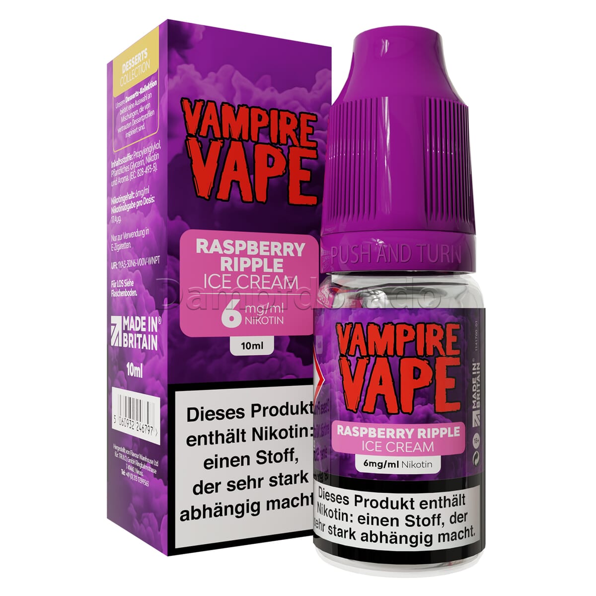 e zigarette zugtechnik Liquid Raspberry Ripple Ice Cream | Vampire Vape