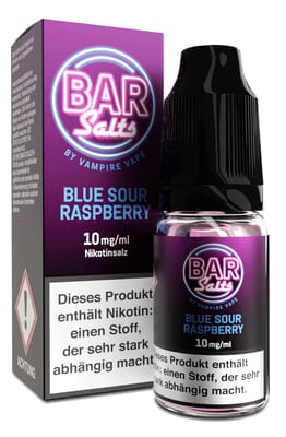 Liquid Blue Sour Raspberry - Vampire Vape Bar Salts