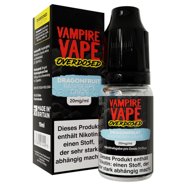 Liquid Dragonfruit Raspberry Grape - Vampire Vape Overdosed Nikotinsalz