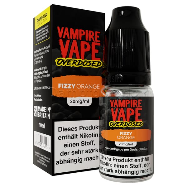 Liquid Fizzy Orange - Vampire Vape Overdosed Nikotinsalz
