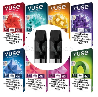 2 Vuse Pods alle Sorten