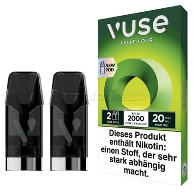 2 Vuse Pods apple sour