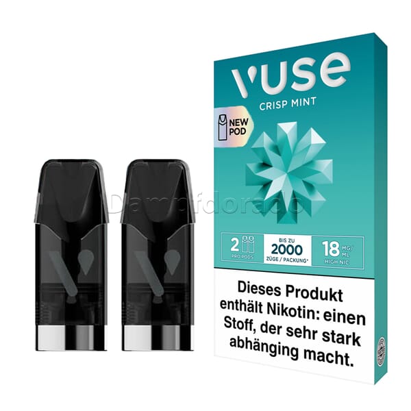2 Vuse Pods crisp mint