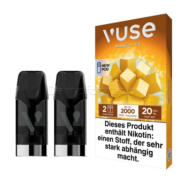 2 Vuse Pods mango ice