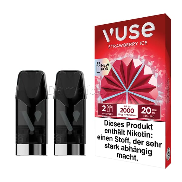 2 Vuse Pods strawberry ice