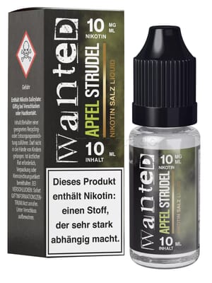 Liquid Apfelstrudel - Wanted Overdosed Nikotinsalz
